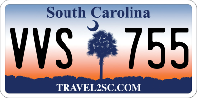 SC license plate VVS755