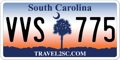 SC license plate VVS775