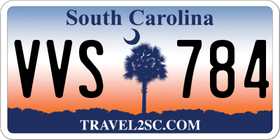 SC license plate VVS784