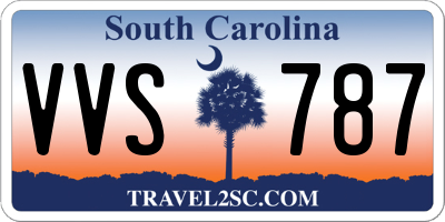 SC license plate VVS787