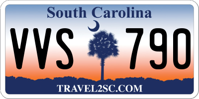SC license plate VVS790