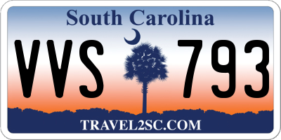 SC license plate VVS793