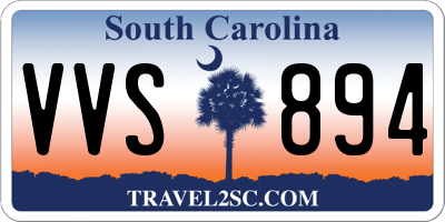SC license plate VVS894