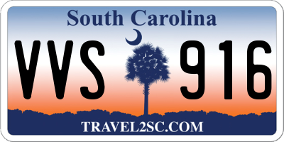 SC license plate VVS916
