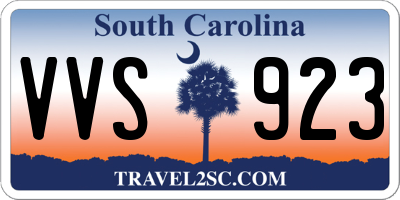 SC license plate VVS923