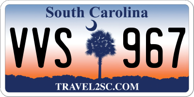 SC license plate VVS967