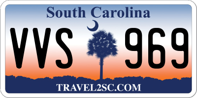 SC license plate VVS969