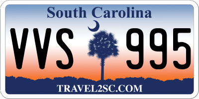 SC license plate VVS995