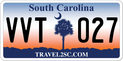 SC license plate VVT027
