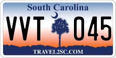 SC license plate VVT045