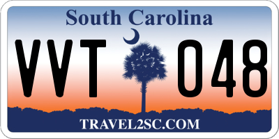 SC license plate VVT048