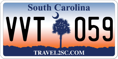 SC license plate VVT059