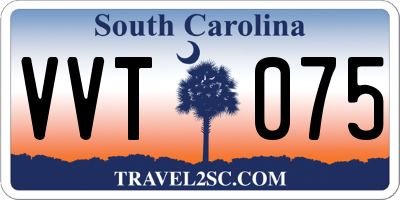 SC license plate VVT075