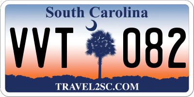 SC license plate VVT082