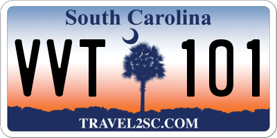 SC license plate VVT101