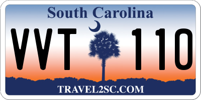 SC license plate VVT110