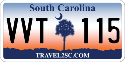SC license plate VVT115