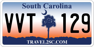 SC license plate VVT129
