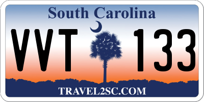 SC license plate VVT133