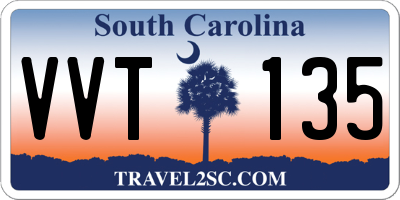 SC license plate VVT135