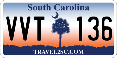 SC license plate VVT136
