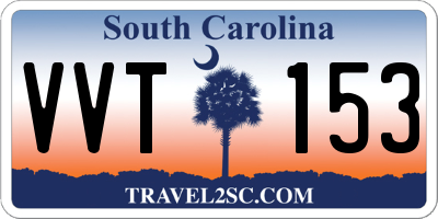 SC license plate VVT153