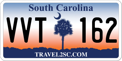 SC license plate VVT162