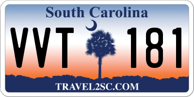 SC license plate VVT181