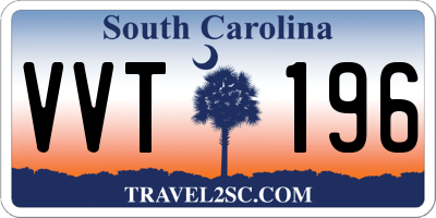 SC license plate VVT196