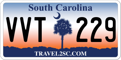 SC license plate VVT229