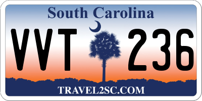 SC license plate VVT236