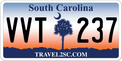 SC license plate VVT237