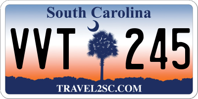 SC license plate VVT245