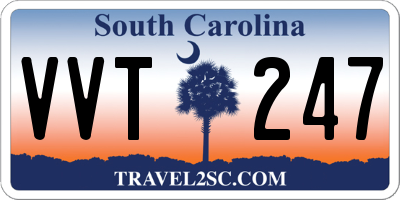 SC license plate VVT247