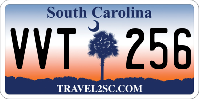SC license plate VVT256