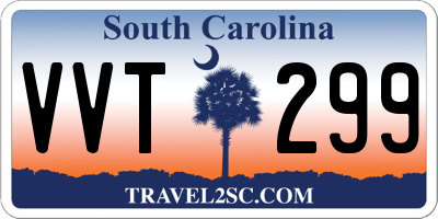 SC license plate VVT299