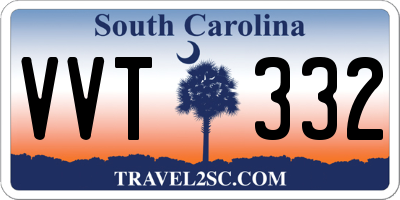 SC license plate VVT332