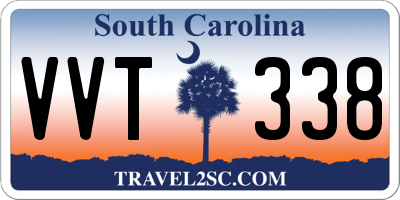 SC license plate VVT338