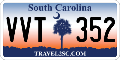 SC license plate VVT352