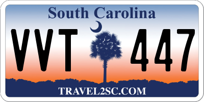 SC license plate VVT447