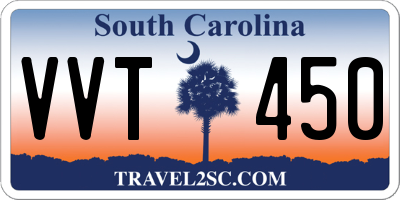 SC license plate VVT450