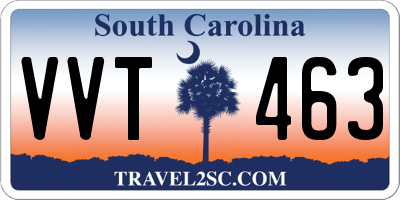 SC license plate VVT463