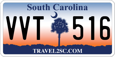 SC license plate VVT516