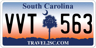 SC license plate VVT563