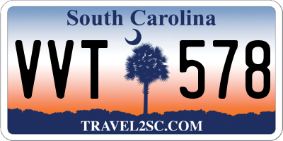 SC license plate VVT578