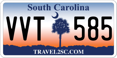 SC license plate VVT585