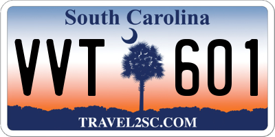 SC license plate VVT601