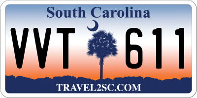SC license plate VVT611