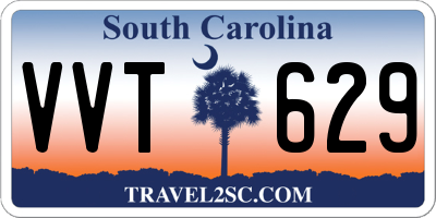 SC license plate VVT629