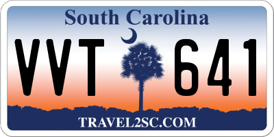 SC license plate VVT641
